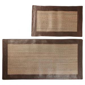 Completo stuoie in rafia con bordo - O/6028 e 6029.