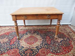 RUSTIC TABLE WITH DRAWERS "ARTE POVERA" PIEDMONTESE 19th CENTURY cm L 120xP98xH77
