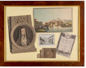 Pair of trompe l'oeil made with antique material