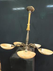 Gilt bronze lamp