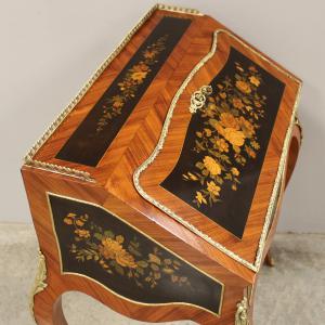 Antigo escrivaninha Napoleão III com marqueteria - século XIX - Foto 6