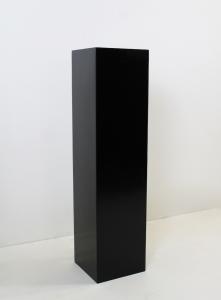 Design-Säule - schwarz lackiertes Holz