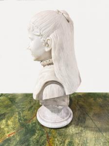 Busto in marmo, "Giovane ragazza", Epoca '800, Marble bust, ‘Young Girl’, 19th century - Foto 7