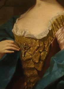 Ritratto di gentildonna, Jean-Baptiste van Loo (Aix-en-Provence, 1684 - 1745) entourage - Foto 6