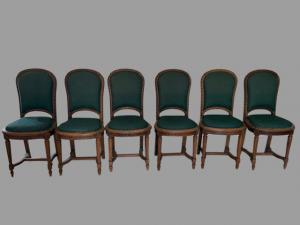 Gruppo di sei sedie 