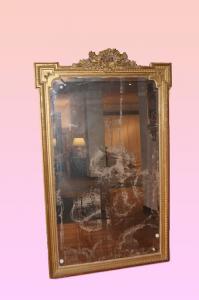 Splendida Grande specchiera Luigi XVI del 1800 con cimasa 