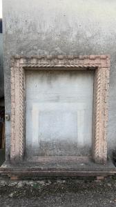 Red marble window from the 16th century