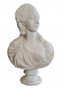 BUSTO IN MARMO BIANCO - MADAME DU BARRY - XIX SEC