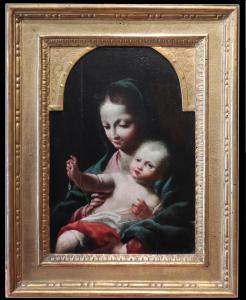Venezianischer Maler des 17. Jahrhunderts - Madonna mit Kind