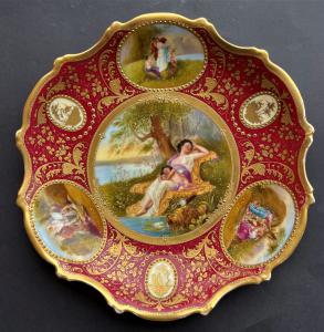 Painted plate with mythological figures
