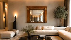 Importante specchiera Impero monumentale (180x140 cm) – Autentico XIX Secolo