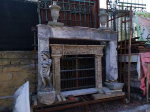 Marble fireplace