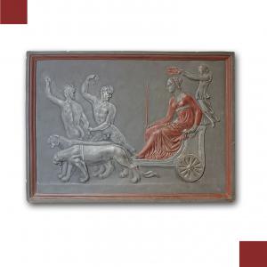 STUCK-RELIEF MIT TRIUMPH DER ARIADNE 18. JAHRHUNDERT