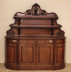 Antica piattaia francese del 1800 stile Luigi Filippo con alzatina