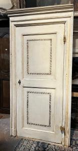 PTS899 - N. 6 Lackierte Türen, mit Rahmen, 18. Jahrhundert, verschiedene Maße (ca. 80x200 H)