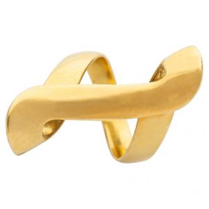 Signed gold pinky ring - G/412 -