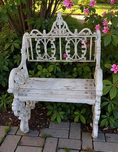 Cast iron bench