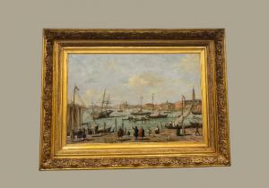Venezianische Hafenansicht