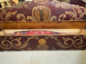 Painted chest – Marche, 18th century - Foto 6