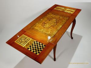 Austrian Empire circa 1740. Interesting and very rare game table with a contemporary function as a center table and extendable.