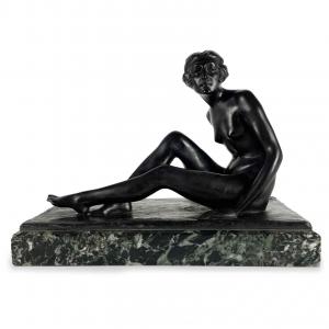 Donato Gramegna Figura Di Donna in Bronzo