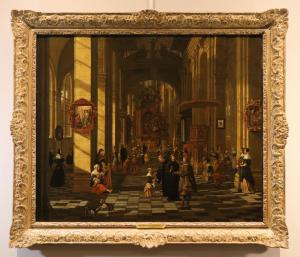 Hendrick Corneliszoon van Vliet (Delft, 1612 – Delft, 1675) Interior of a Flemish church