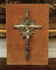 CROCIFISSO IN ARGENTO PRIMO XIX SECOLO
