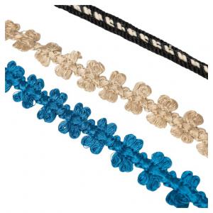 Passamanerie sottili beige e blu - B/878 -