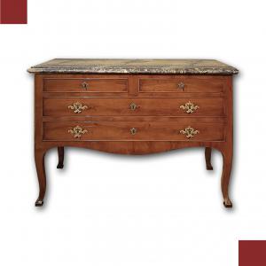 CHEST OF DRAWERS WITH SIENA YELLOW MARBLE TOP, SECOND HALF OF THE 18TH CENTURY