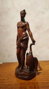 Elegante Piccola Scultura raffigurante "Leda" ad opera di artista fiammingo