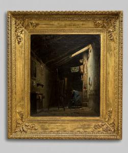 Orfeo Orfei "Lo studio del pittore", 1865
