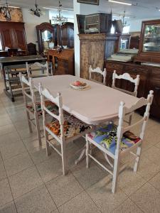 Tavolo in legno ovale Shabby Chic  - Foto 7