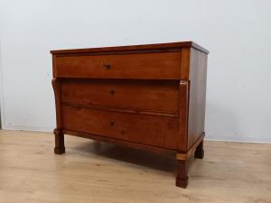 Empire chest of drawers with braces in walnut - dresser - chest of drawers - early 19th century - restored!