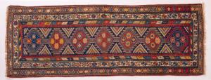 Alter kleiner kaukasischer SHIRVAN Teppichläufer - Nr. 459