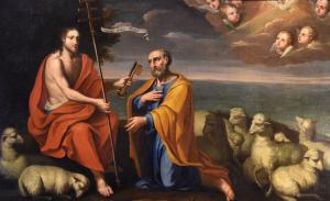 Christus übergibt die Schlüssel an den Heiligen Petrus, Paolo De Matteis (Neapel, 1662 - 1728), zugeschrieben an