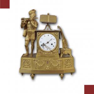OROLOGIO NEOCLASSICO DORATO FINE DEL XVIII SECOLO 