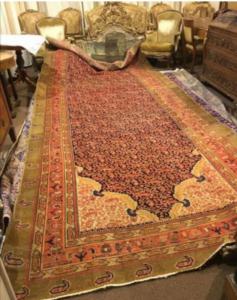 Antique Persian carpet, dimensions 550 x 200 cm. 19th century.