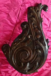 Beautiful Art Deco copper frieze used as a lamp holder