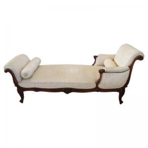 Requinte Chaise Longue antiga do final do século XIX