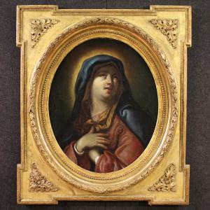 Antico dipinto italiano del XVII secolo, Vergine Addolorata