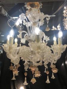 Murano-Glaslüster mit 8 Lichtern