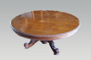 Tavolo allungabile del 1800 stile Luigi Filippo in rovere