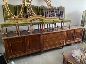 Großes Nussbaum-Buffet 410x60x103h