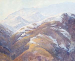 Placido Castaldi, ‘Prealpi Biellesi’, óleo sobre tela, anos 60