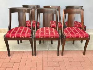 Lot of 06 Mahogany Gondola Chairs - Restored (work in progress)_car 2337