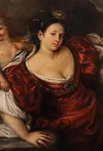 La regina Artemisia con amorino, Francesco Cairo (Milano 1607 - 1665) bottega di - Foto 8
