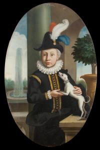 Ritratto di fanciullo con cane