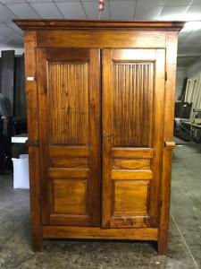 Wardrobe with slatted panels, 2 doors - Restored (work in progress)_car 1917