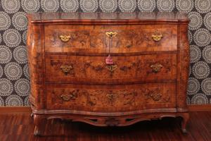 Highly prized Venetian Olive Root Burl Commode