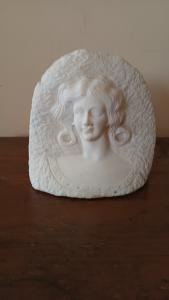 Antica Scultura marmo busto femminile primi 900